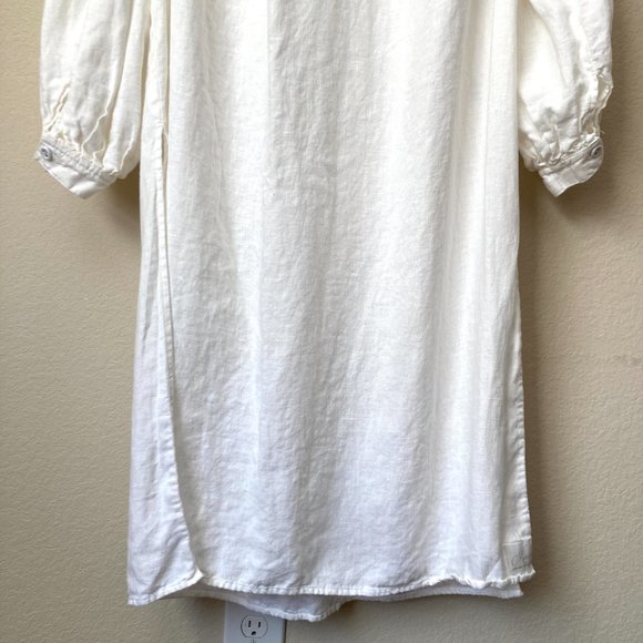 100% Linen Madde Vintage Nightwear Lagenlook Nightgown Dress size 38/M - Picture 4 of 12